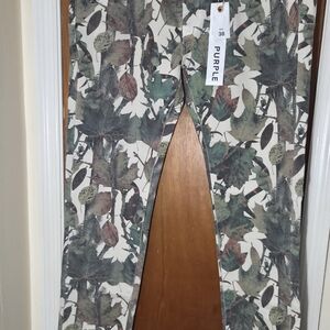 Men's Camo Cargo Pants - Multicolor Size 38